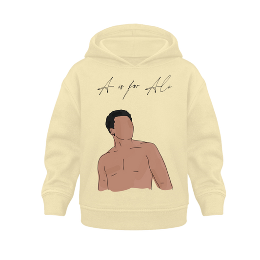 A is for Ali  - Organic Hoodie Baby