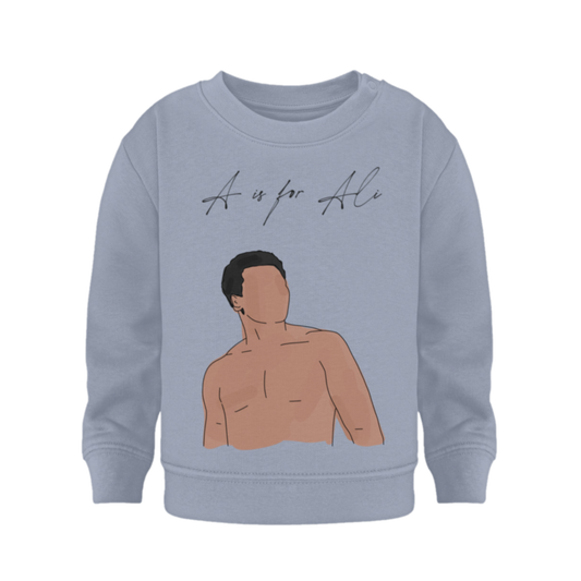 A is for Ali - Organic Sweatshirt Baby