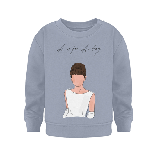 A is for Audrey - Organic Sweatshirt Baby