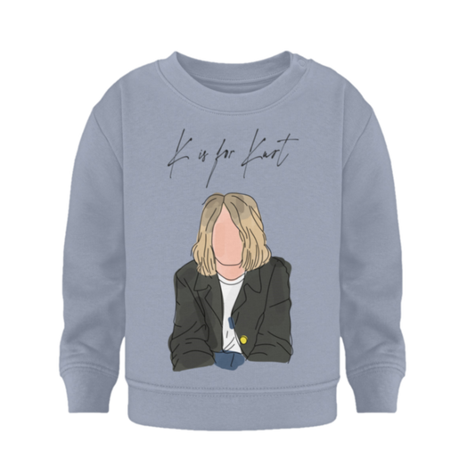 K is for Kurt  - Organic Sweatshirt Baby
