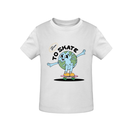 Born To Skate - Organic Graphic T-Shirt Baby