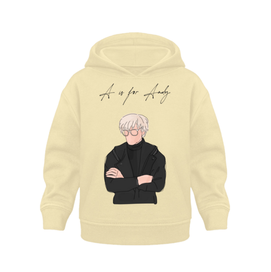 A is for Andy  - Organic Hoodie Baby