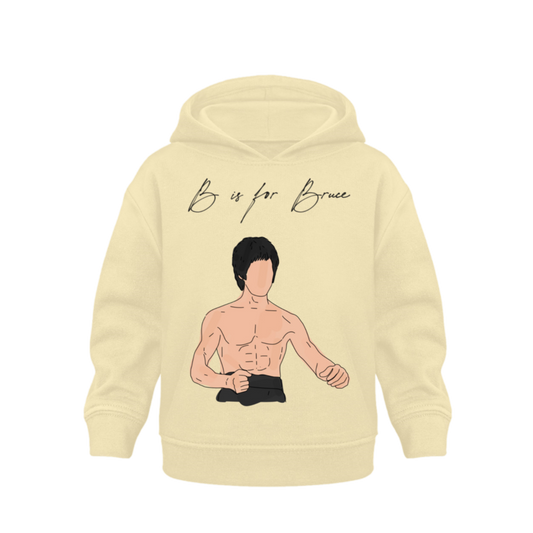 B is for Bruce  - Organic Hoodie Baby