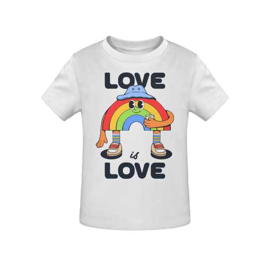 Love Is Love Rainbow - Organic Graphic T-Shirt Baby