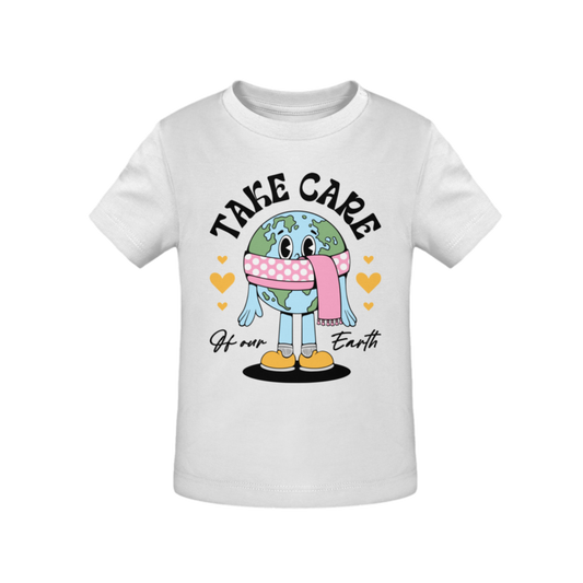 Take Care Of Our World - Organic Graphic T-Shirt Baby