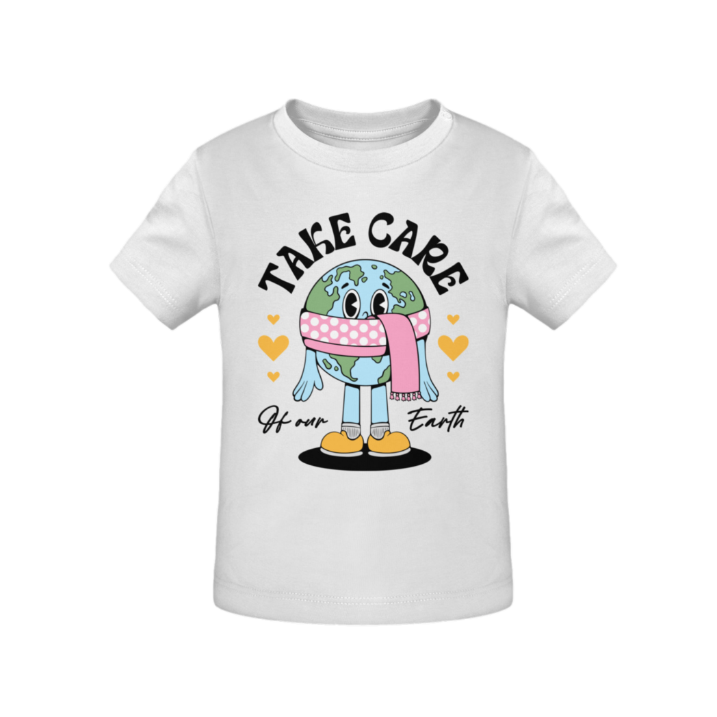 Take Care Of Our World - Organic Graphic T-Shirt Baby