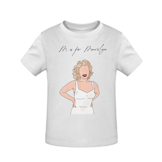 M is for Marilyn  - Organic T-Shirt Baby